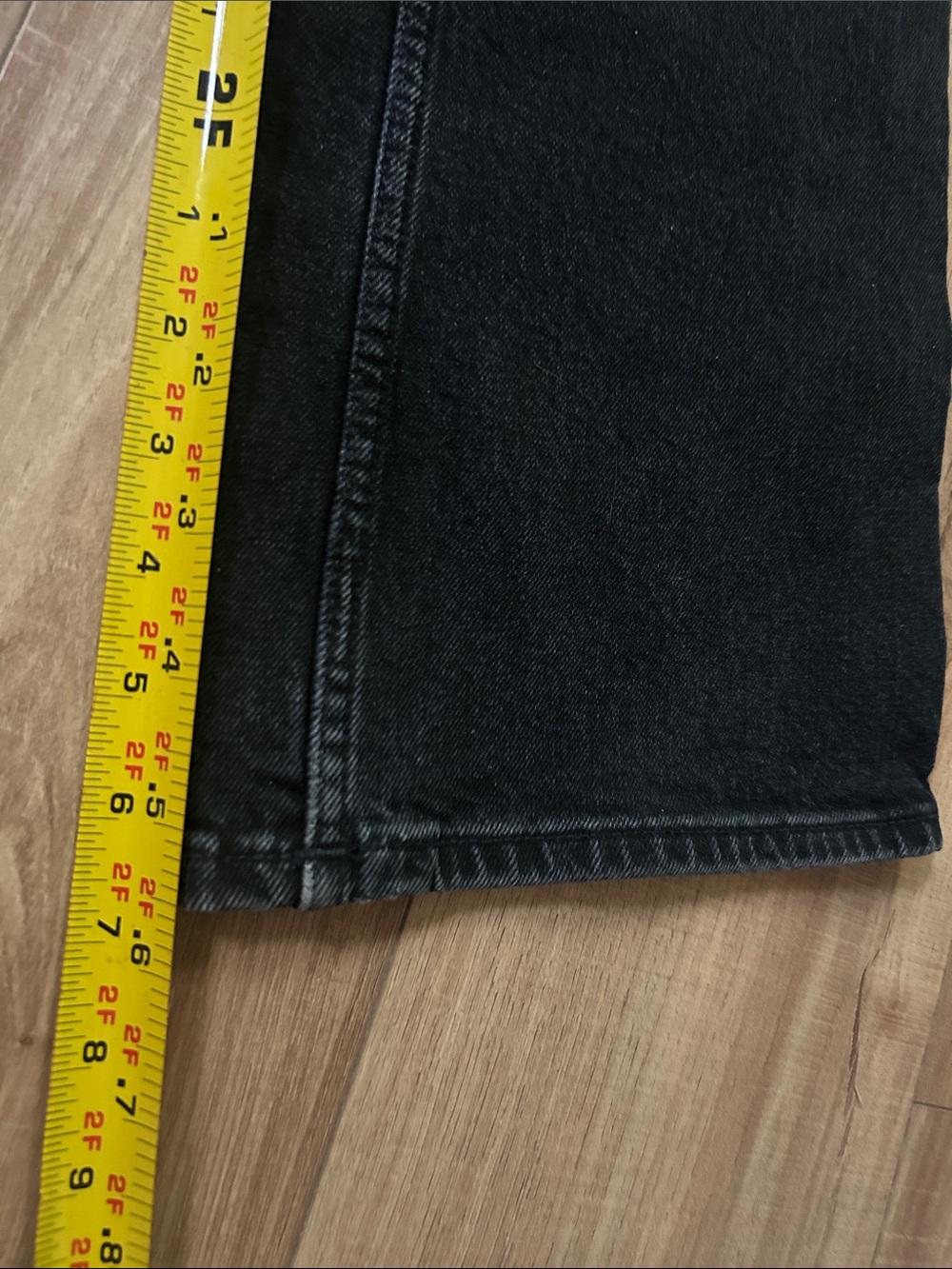 Ralph Lauren Black Flared Wide-Leg Jeans - Picture 6 of 6
